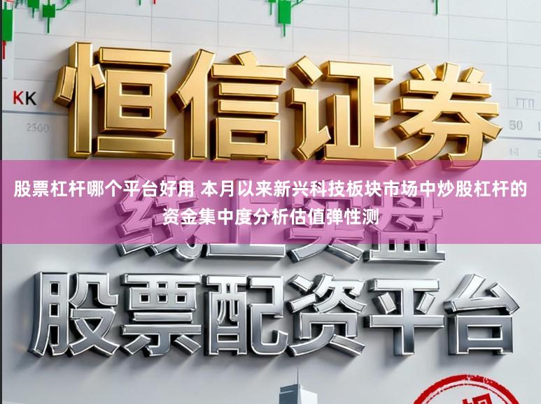 股票杠杆哪个平台好用 本月以来新兴科技板块市场中炒股杠杆的资金集中度分析估值弹性测