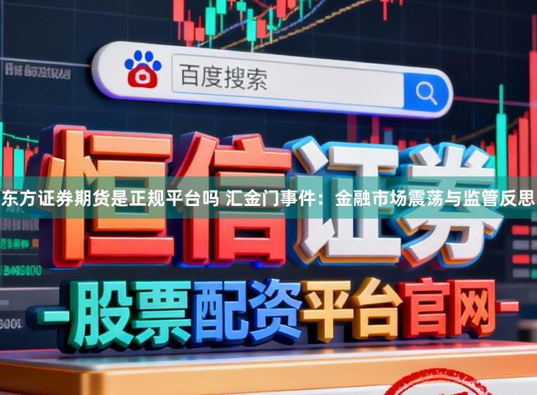 东方证券期货是正规平台吗 汇金门事件：金融市场震荡与监管反思