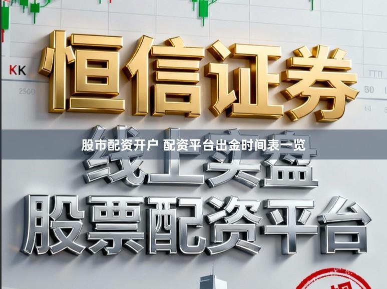 股市配资开户 配资平台出金时间表一览